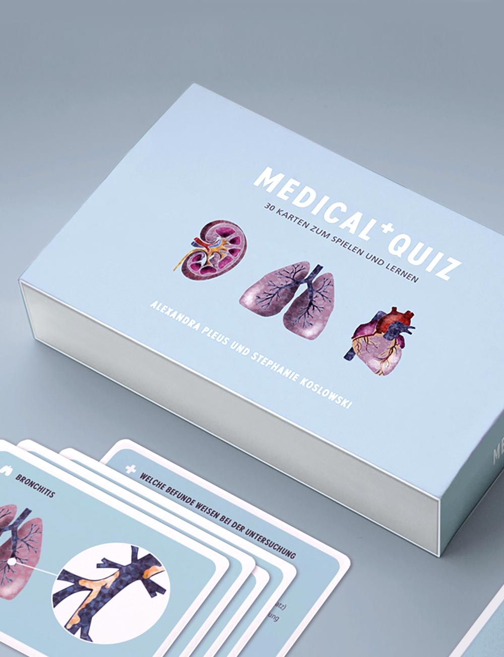 Packaging und Illustration für Kartenspiel Medizin