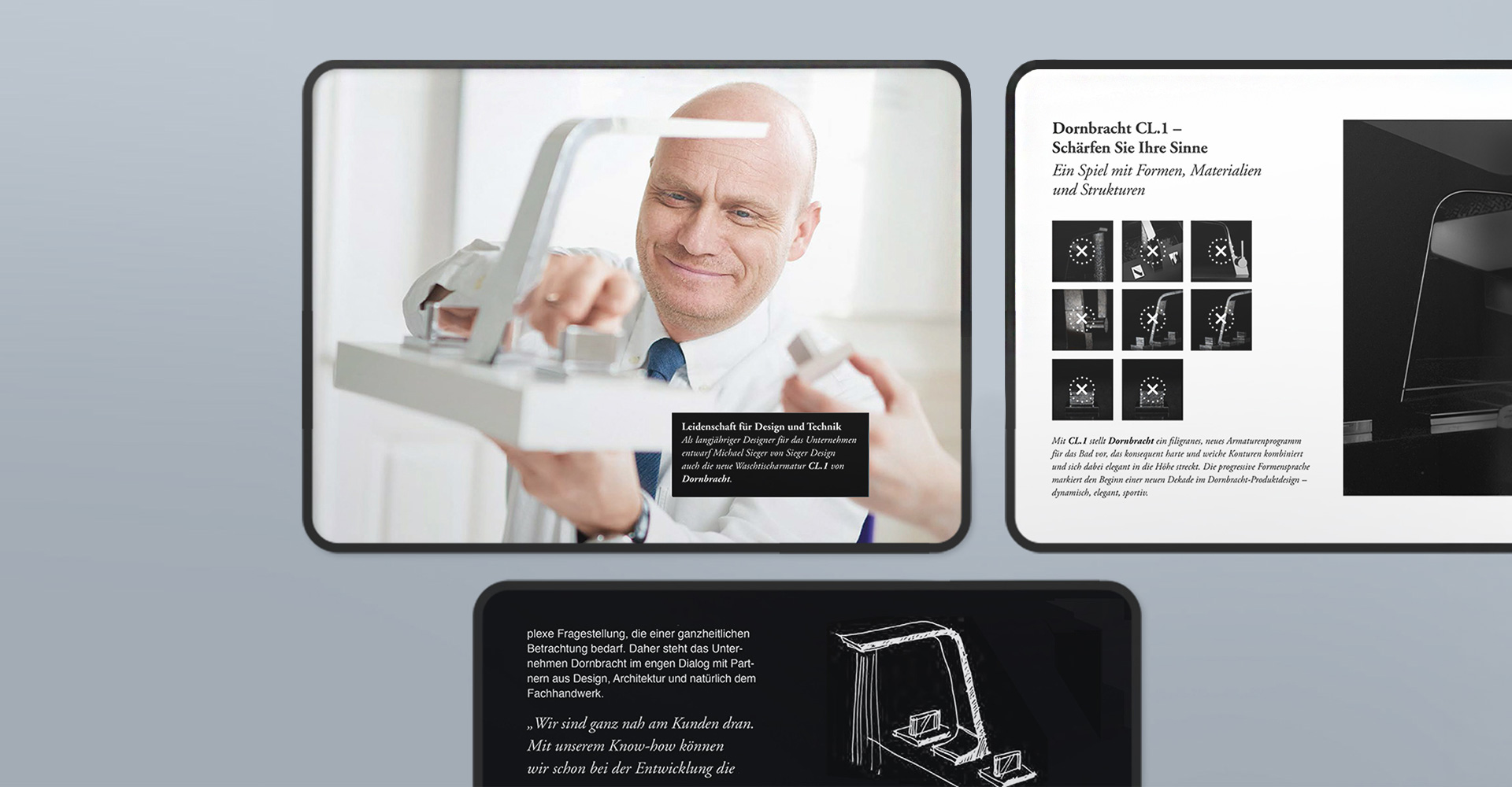 Editorial Design und Magazinlayout für Dornbracht – Konzeption und Gestaltung einer digitalen Magazin-App