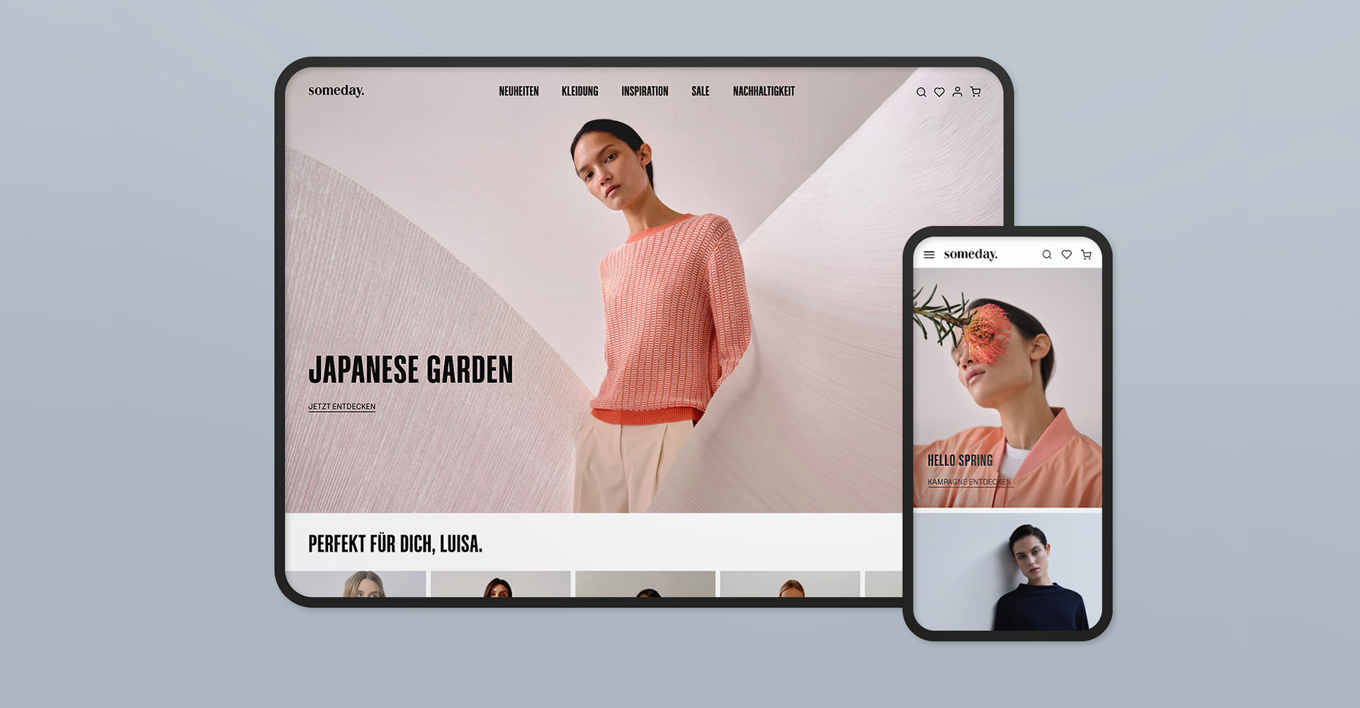Webdesign für Someday Onlineshop – UX/UI Konzeption für Fashion E-Commerce